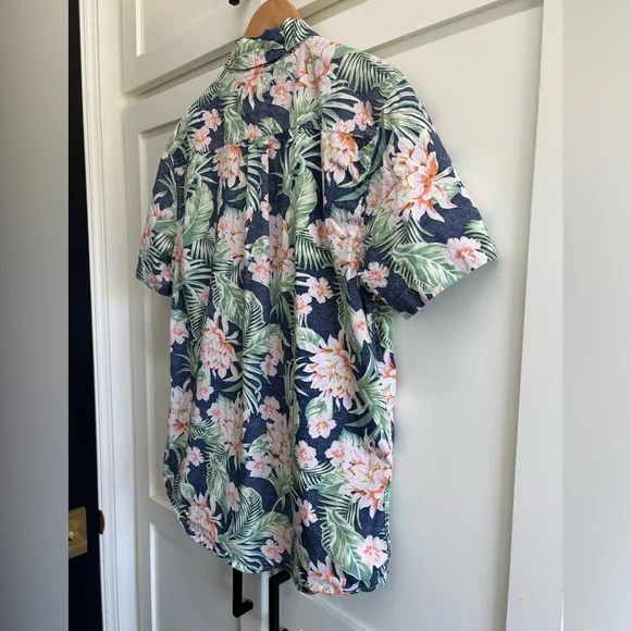 Chubbies Hawaiian Print Button Up Shirt Mens Large Short Sleeve Tropical - Picture 6 of 9